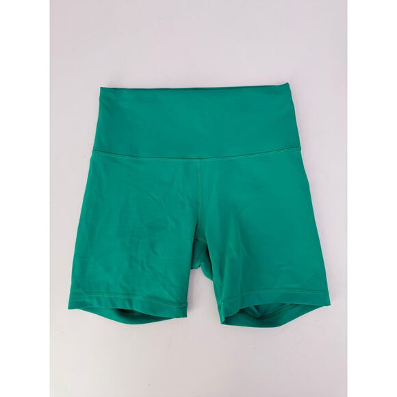 lululemon kelly green wunder train bikers - size 8, 6" inseam - Picture 5 of 6